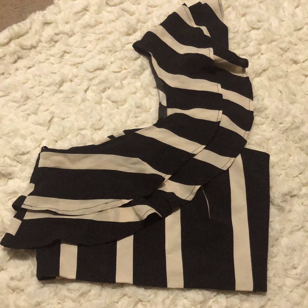 Flynn Skye one shoulder striped top
